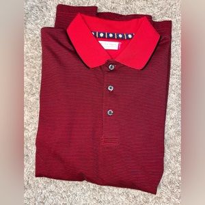 Large Red/Black Ben Hogan Short Sleeve Polo